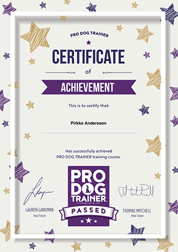 Pirkko Andersson - Pro Dog Trainer